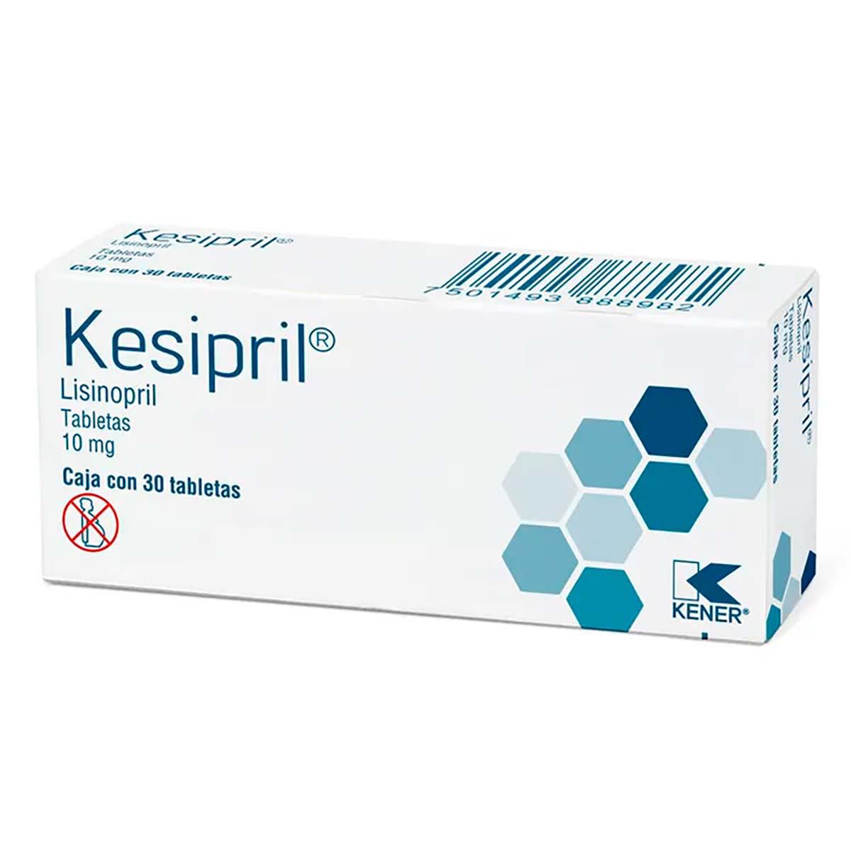 Tabletas Lisinopril 10mg Unidades
