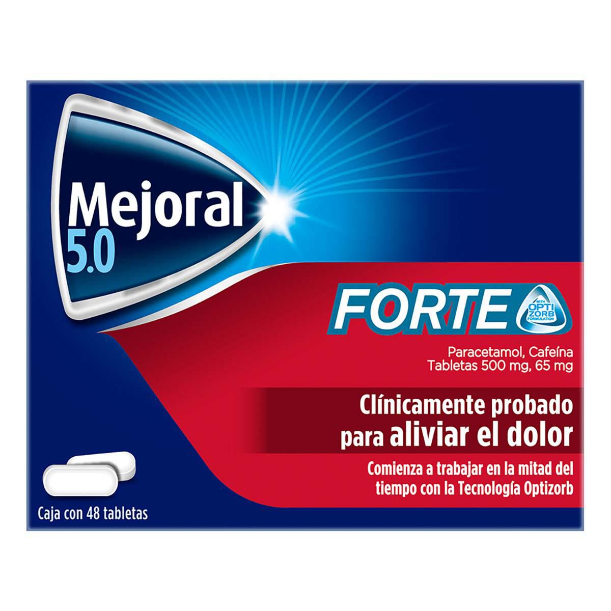 Tabletas Mejoral 5.0 500/65mg 48 Unidades