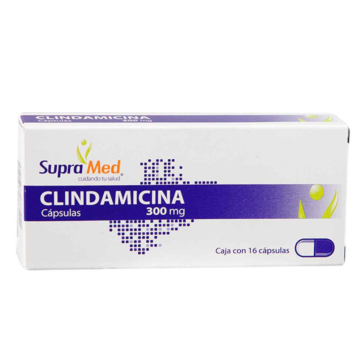 Clindamicina Supramed 300mg 16 Cápsulas