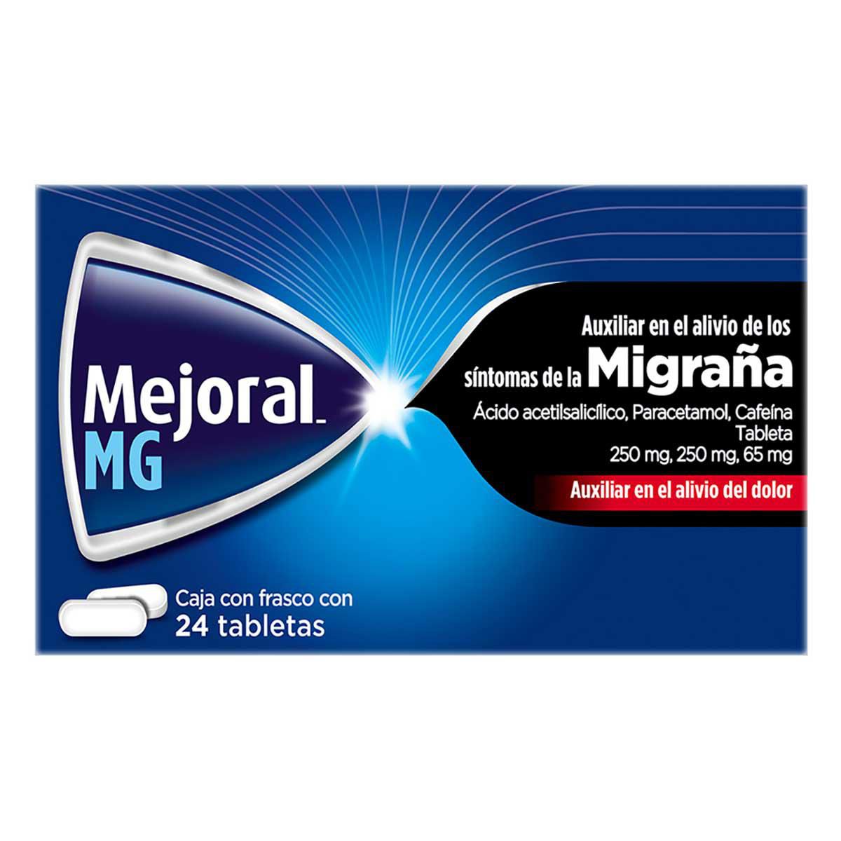 Mejoral MG Migraña Analgésico 24 Tabletas