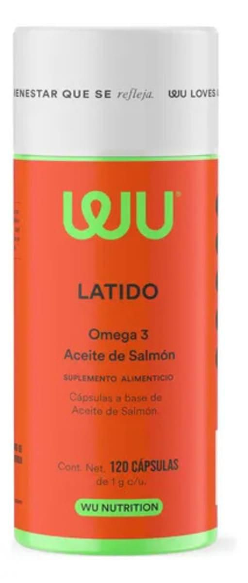 Suplemento Alimenticio Omega 3 Wu Nutrition Aceite de Salmón 120 Cápsulas