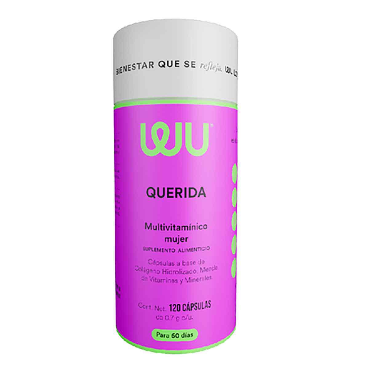 Suplemento Alimenticio Multivitamínico Wu Nutrition Querida 120 Cápsulas