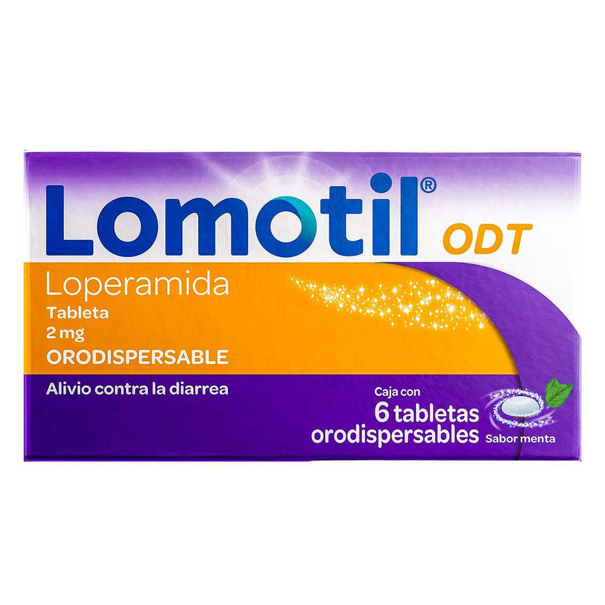 Loperamida Lomotil ODT 2mg 6 Tabletas