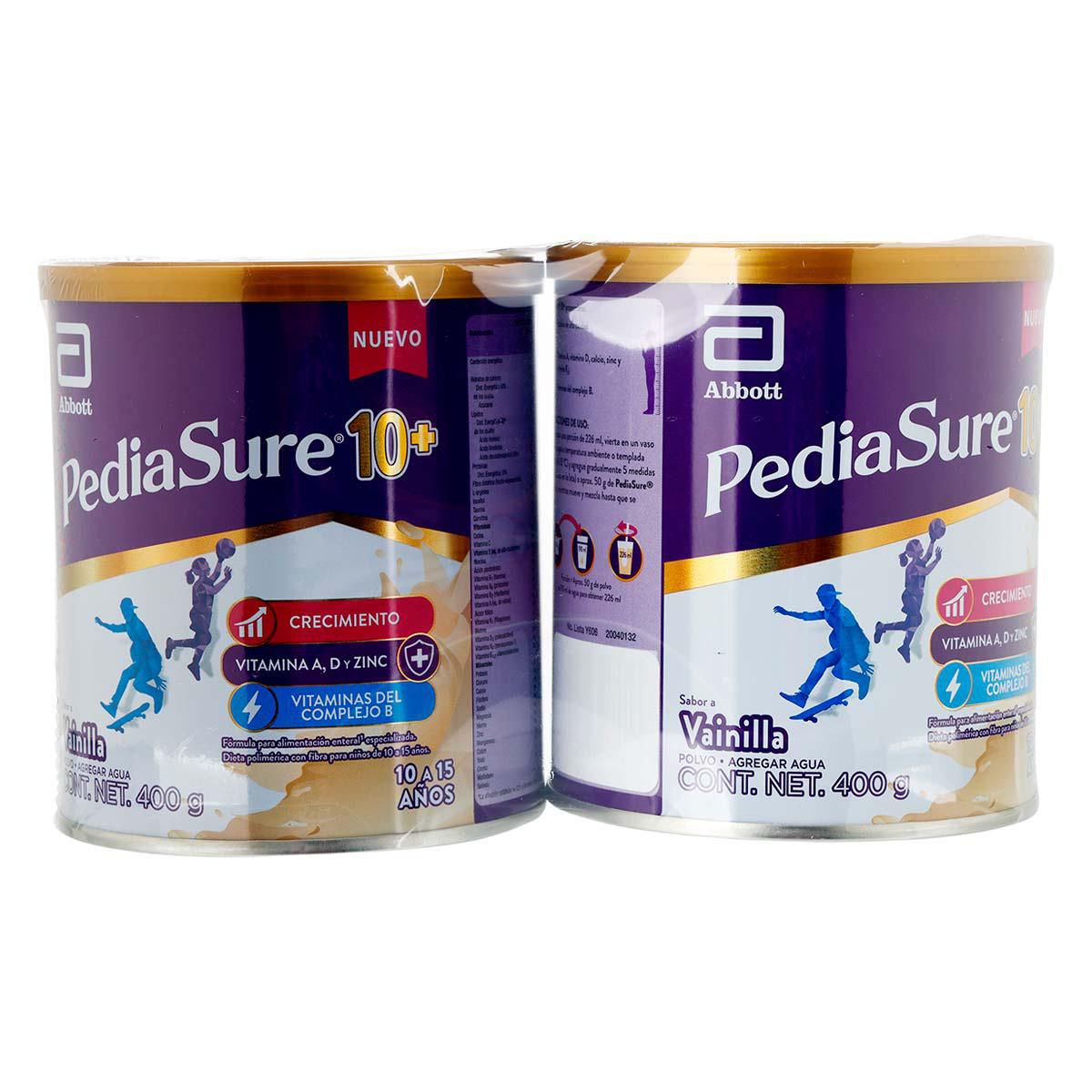 Sup Alim Pediasure 10 + 2 Pzas 800 Ml