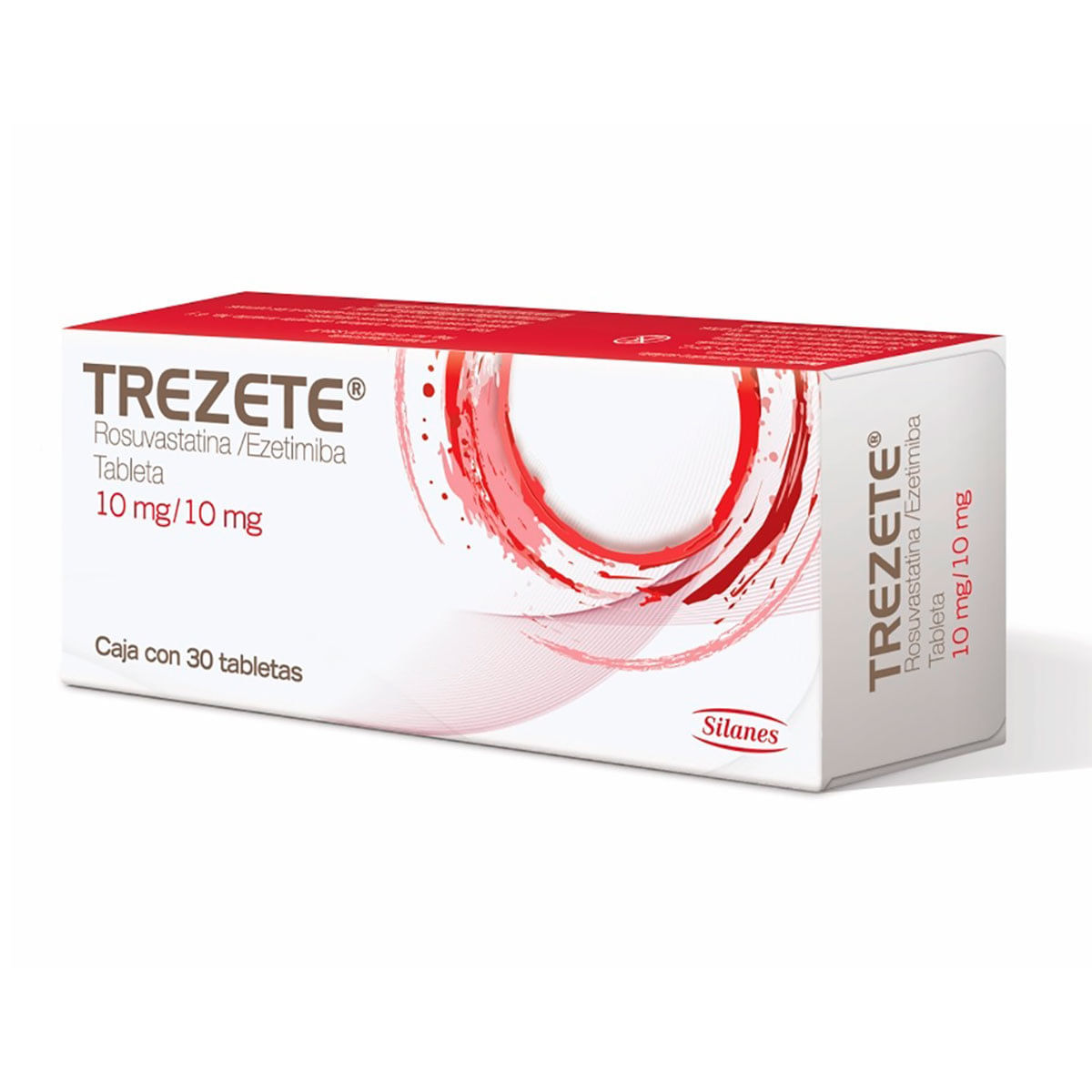 Trezete 10/10mg 30 tabletas Rosuvastatina 10 mg Ezetimiba 10 mg