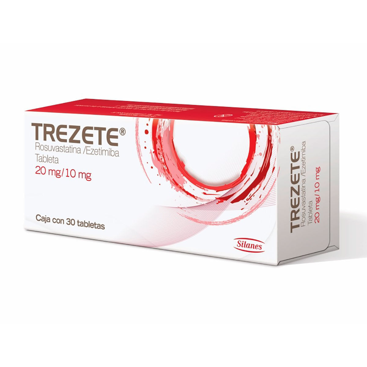 Trezete 20/10mg 30 tabletas Rosuvastatina 20 mg Ezetimiba 10 mg
