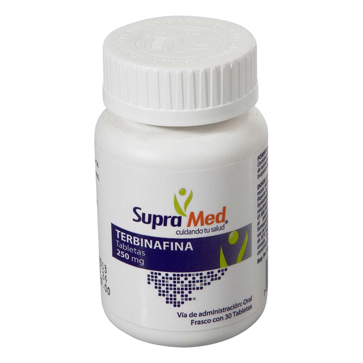 Tabletas Supra Med Terbinafina Frasco con 30 Tabletas 250mg