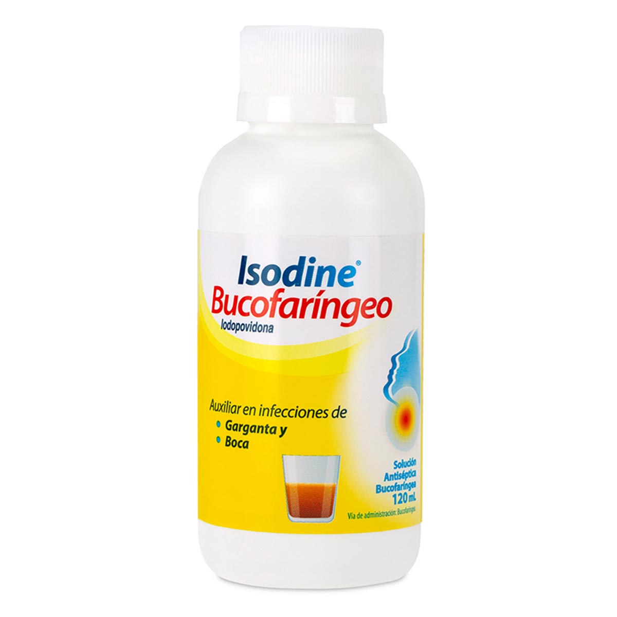Solución Antiséptica Isodine Bucofaríngeo Frasco con 120ml