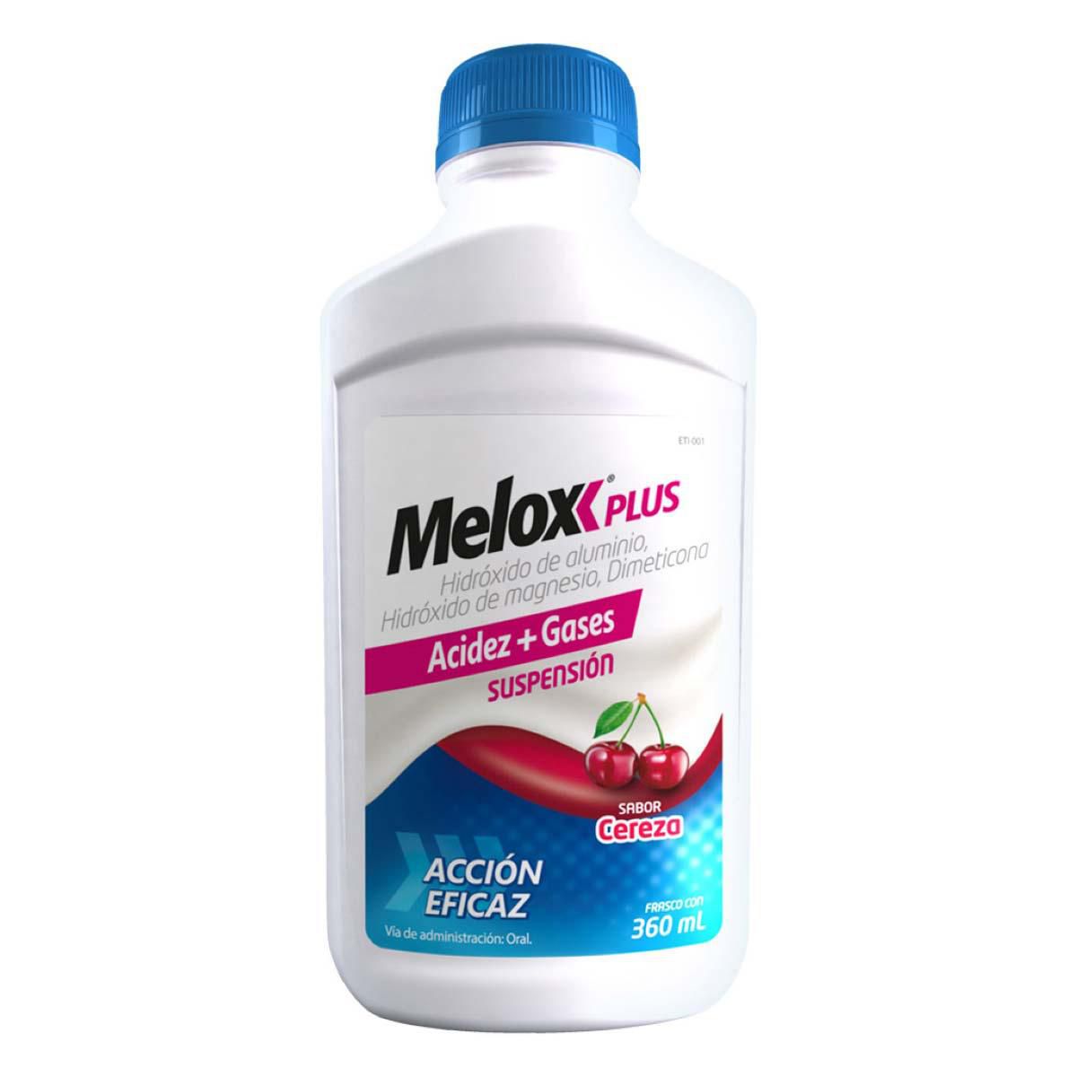 Suspensión Melox Plus Acción Eficaz Sabor Cereza 360ml