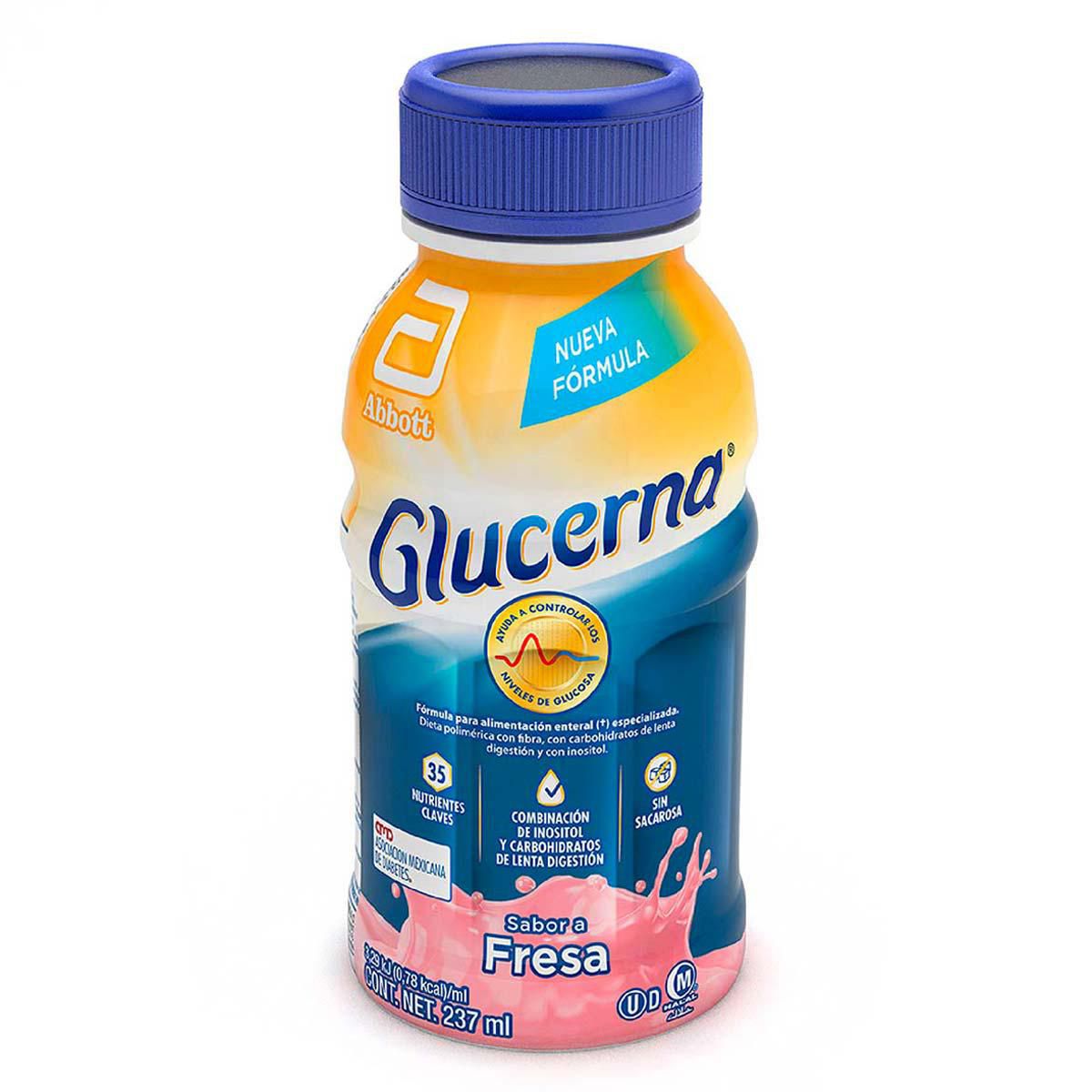 Suplemento Alimenticio Glucerna para Personas con Diabetes Fresa 237ml
