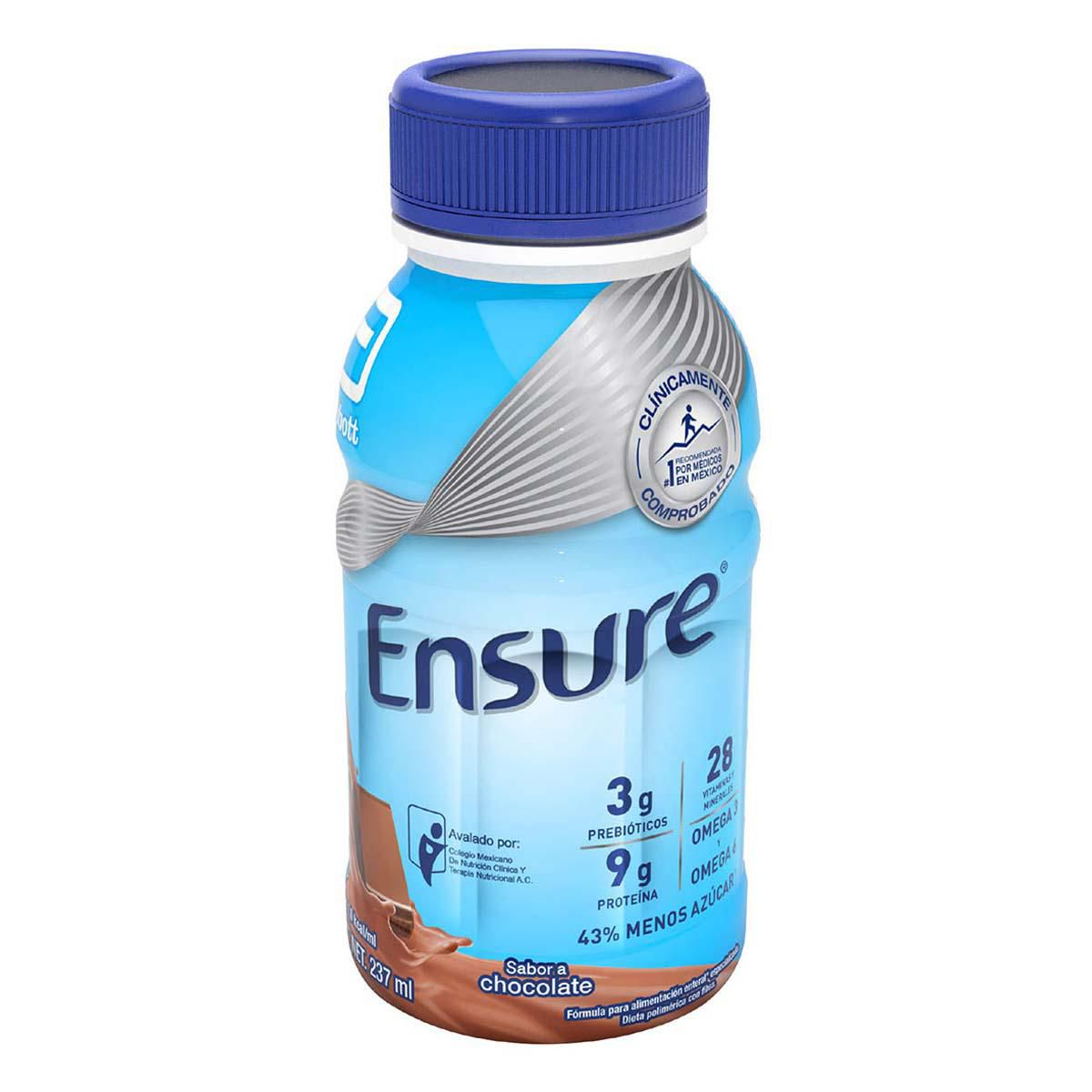 Suplemento Alimenticio Ensure Alimentación Especializada Chocolate 237ml