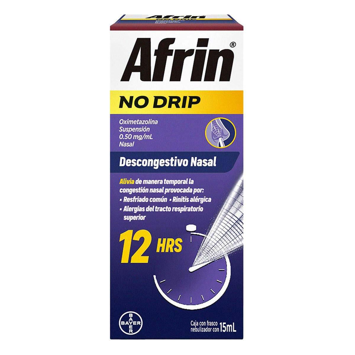 Afrin No Drip Descongestionante y Humectante Nasal 15ml