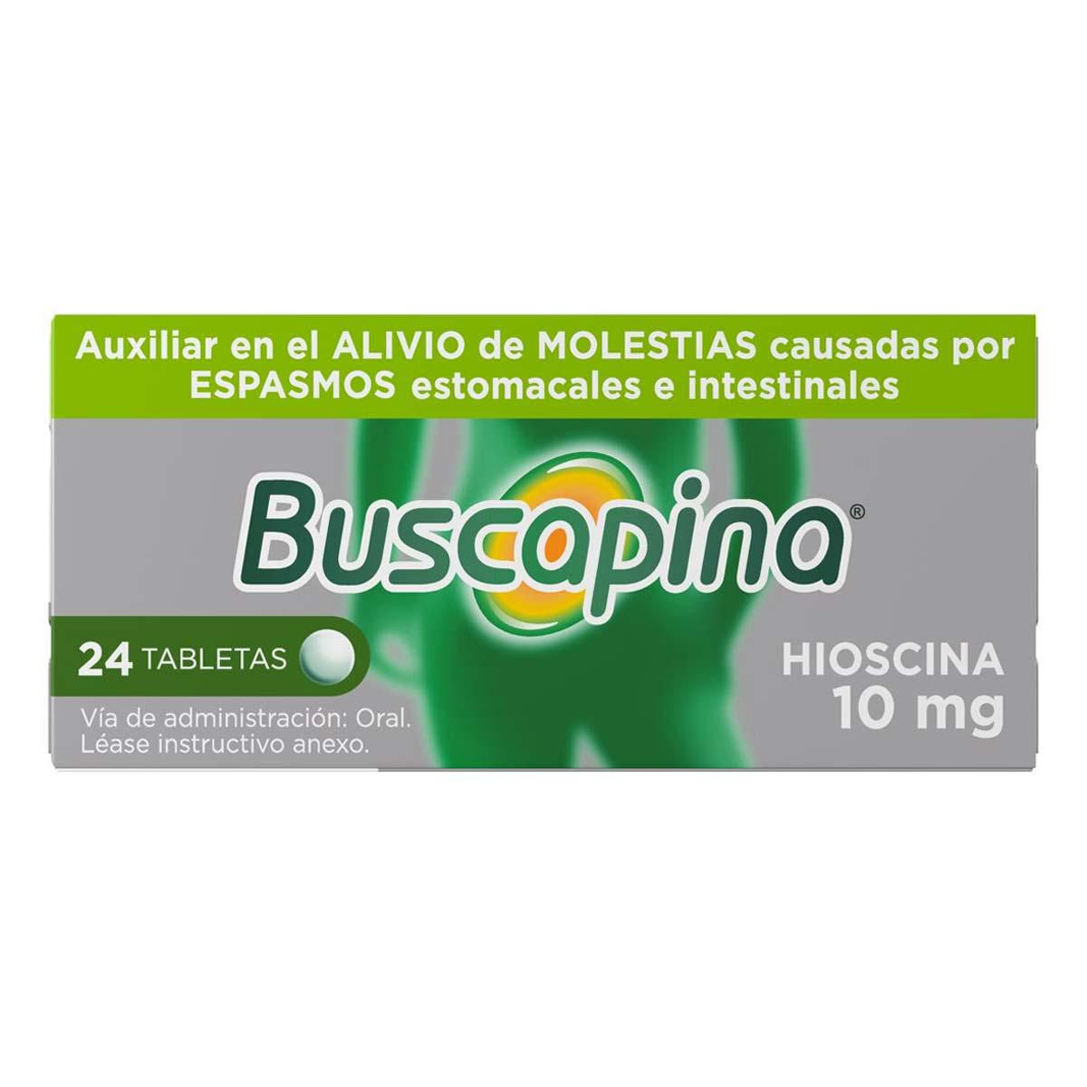 Buscapina Auxiliar en el Alivio del Dolor de Panza 24 tabletas