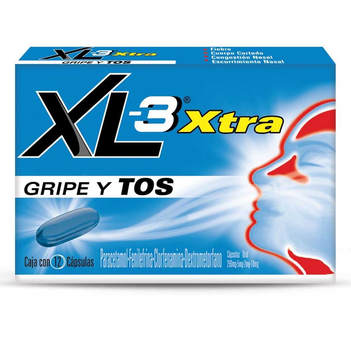 Cápsulas XL-3 Xtra Antigripal Caja con 12 Cápsulas