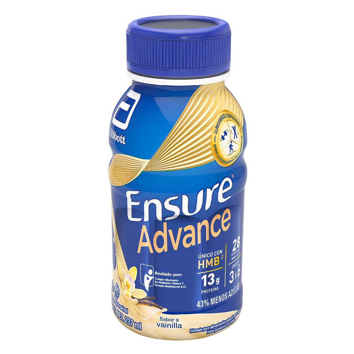 Suplemento Alimenticio Ensure Advance Alimentación Especializada Vanilla 237ml
