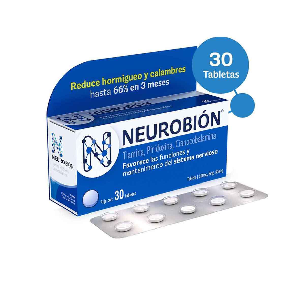 Vitaminas del Complejo B Neurobion 30 Tabletas