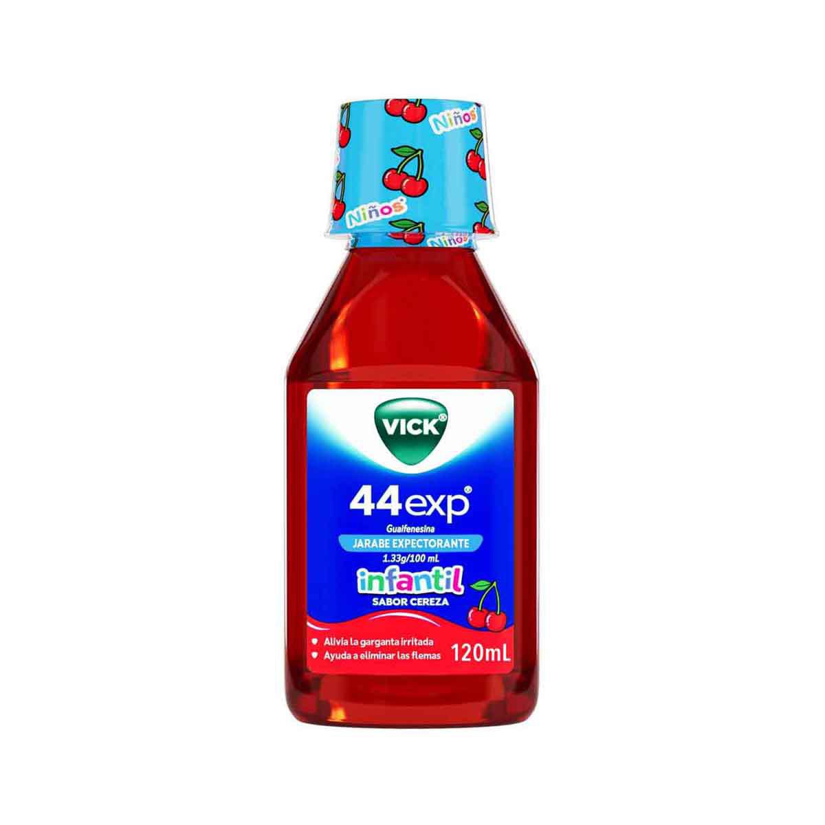 Jarabe Vick 44Exp Infantil para Tos con Flemas Expectorante 120ml