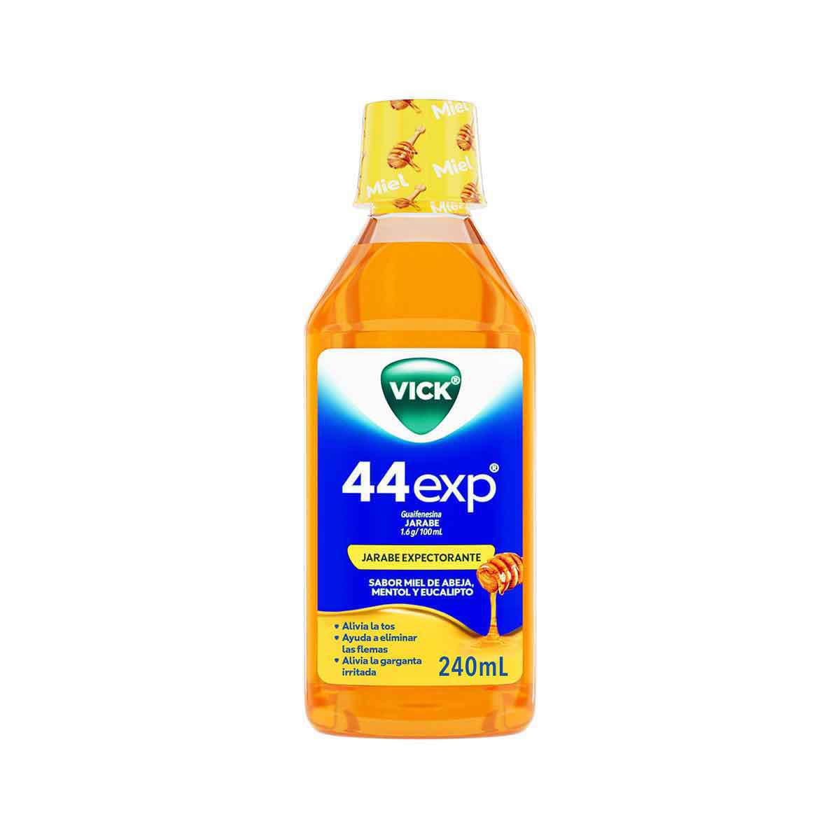 Jarabe Vick 44Exp Miel Alivia la Tos con Flemas 240ml