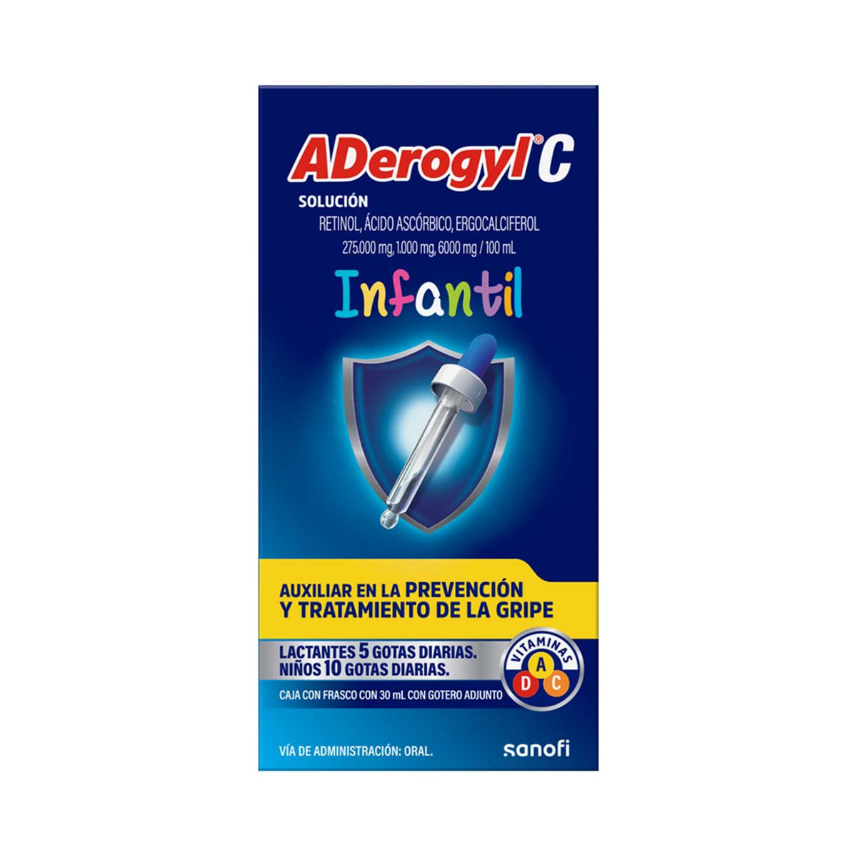 ADerogyl C Multivitamínico Infantil Con Vitaminas A, C y D 30ml