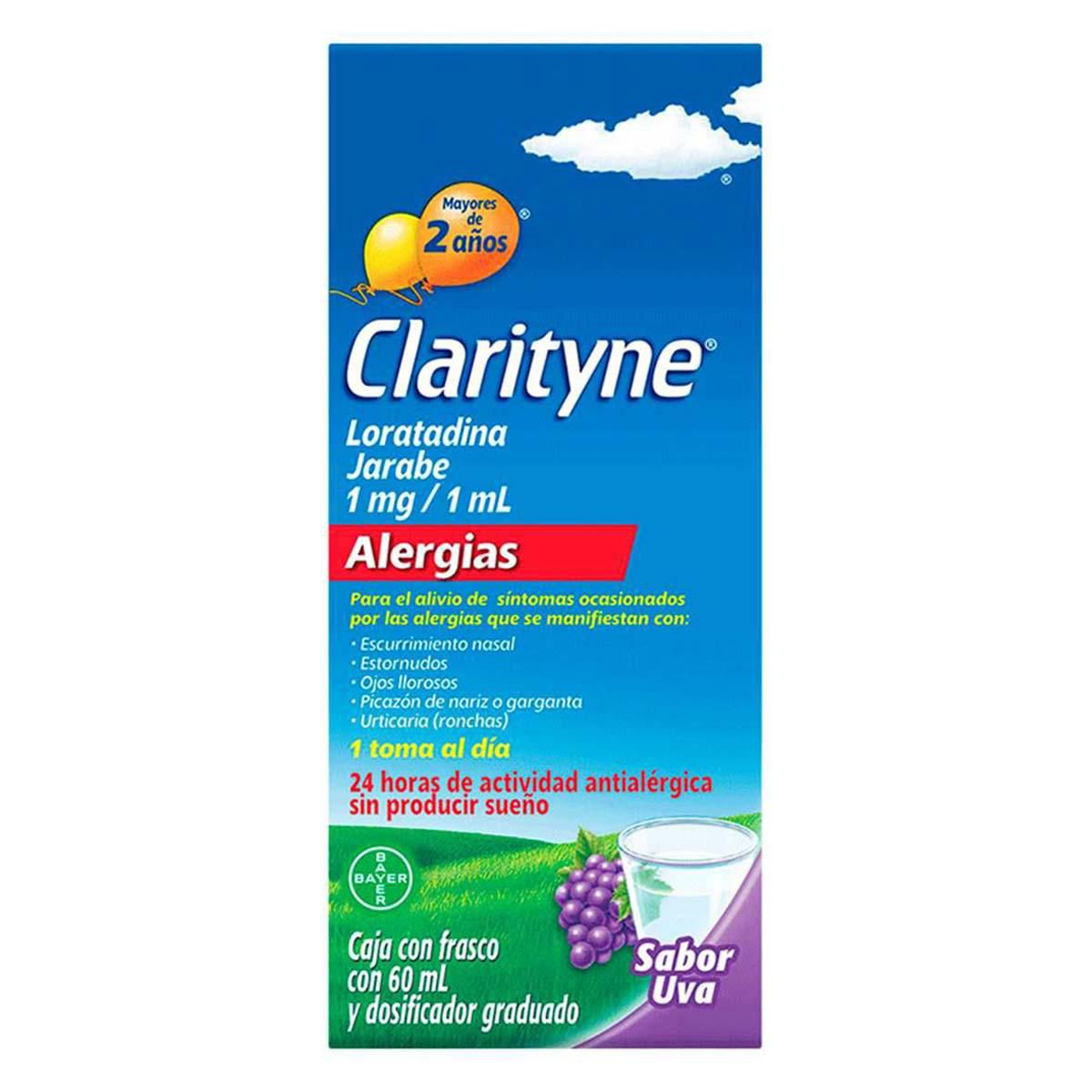 Clarityne Loratadina Jarabe 1 Frasco Sabor Uva 60ml