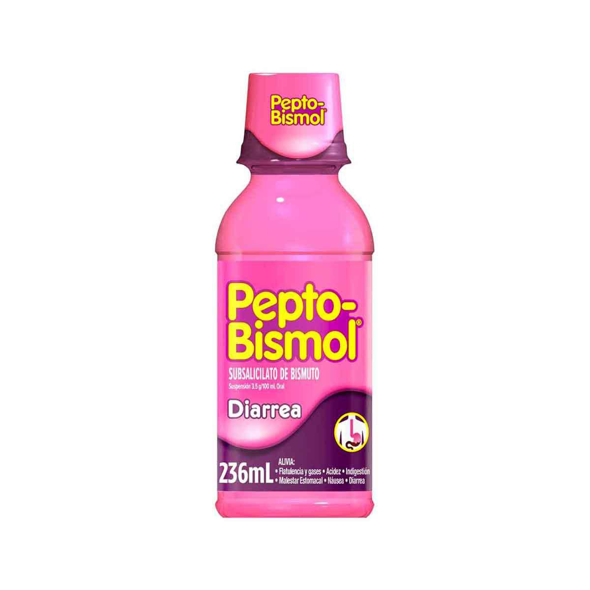 Antidiarreico Pepto-Bismol Suspensión Alivio para la diarrea Sabor Original 236ml