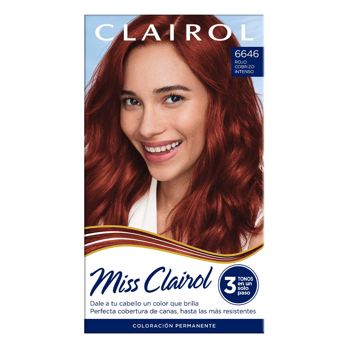 Tinte Permanente Miss Clairol 6646 Rojo Cobrizo Intenso 189g