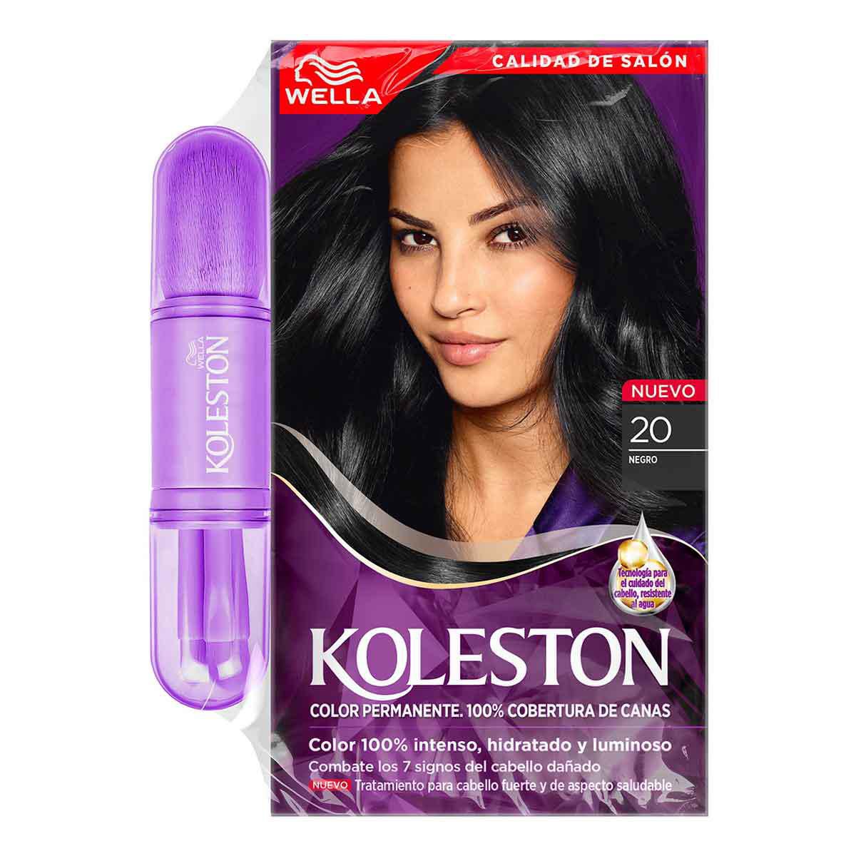Pack Tinte + Brocha Koleston 20 Negro