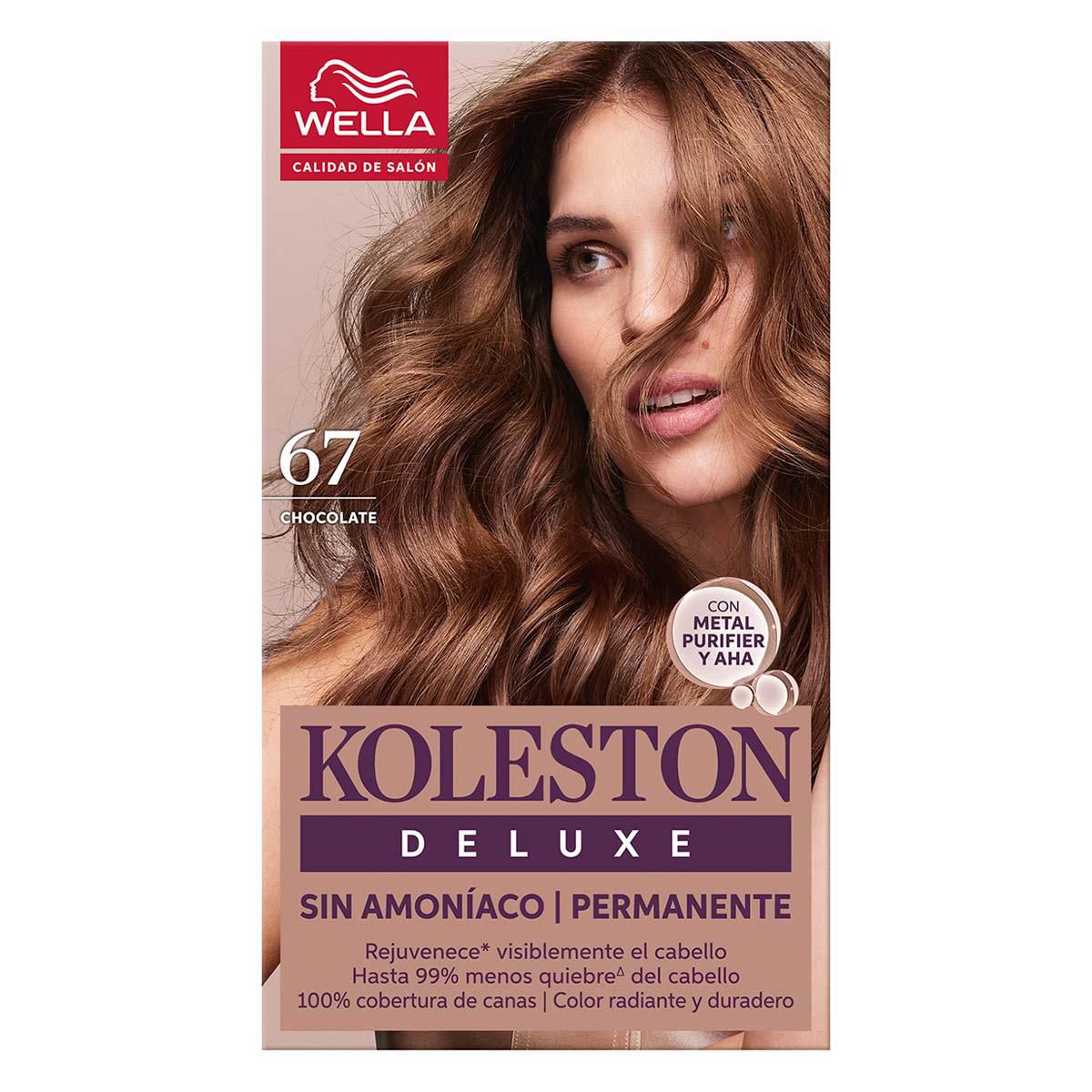Tinte Permanente Koleston Deluxe Sin Amoníaco 67 Chocolate