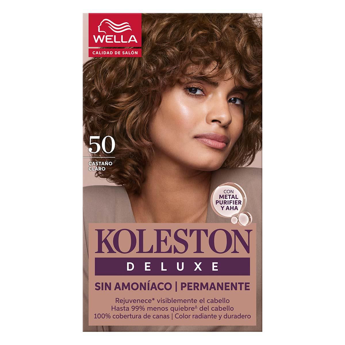 Tinte Permanente Koleston Deluxe Sin Amoníaco 50 Castaño Claro