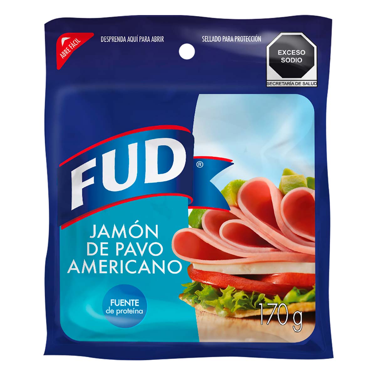 Jamón De Pavo Fud Americano 170g