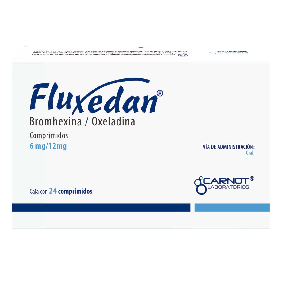 Comprimidos Fluxedan 6mg/12mg Caja Con 24 Comprimidos