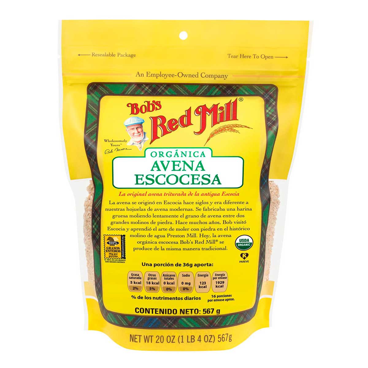 Avena Bob'S Red Mill Orgánica Estilo Escocés 567g