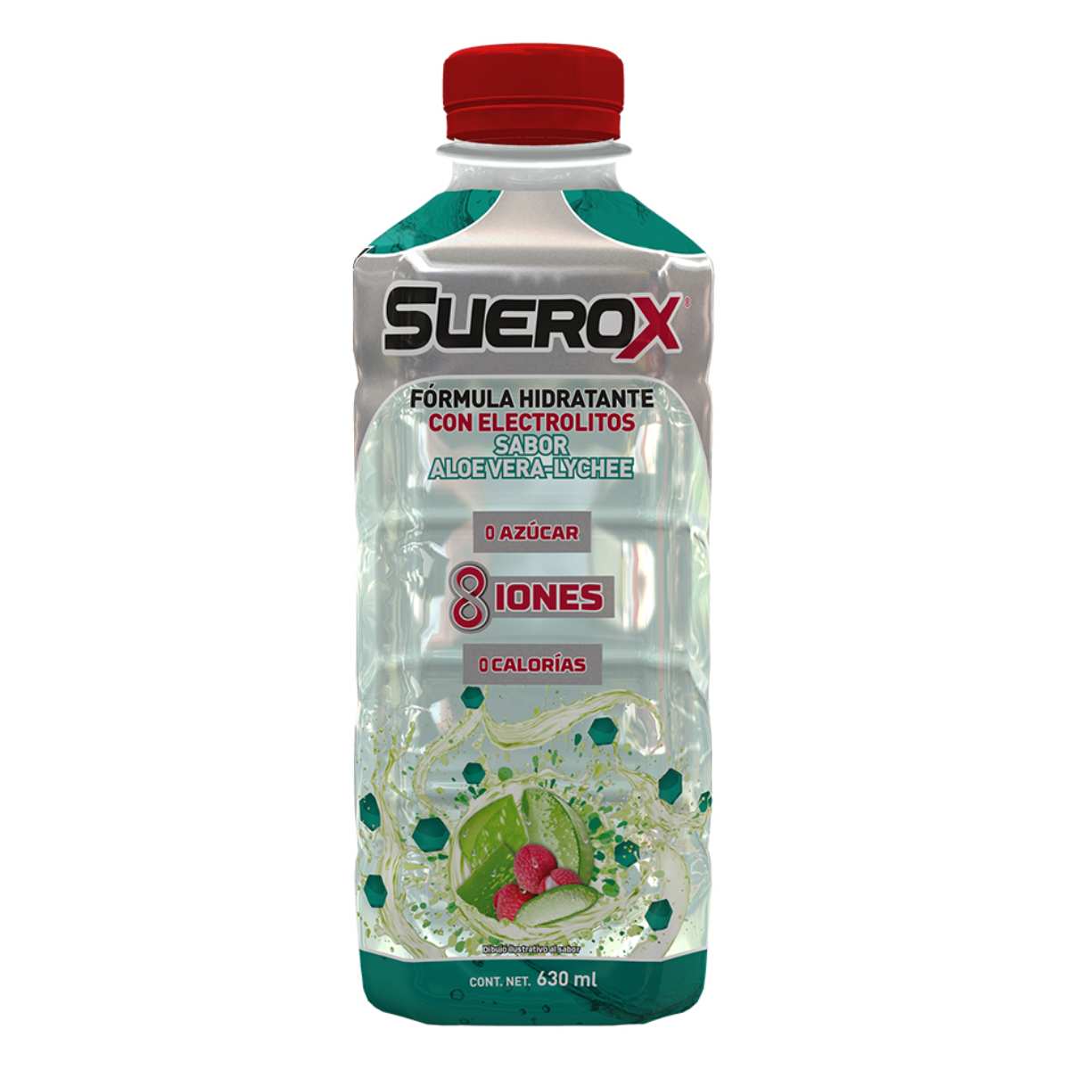 Bebida Con Electrolitos Suerox Adulto Aloe Vera Lychee 630ml