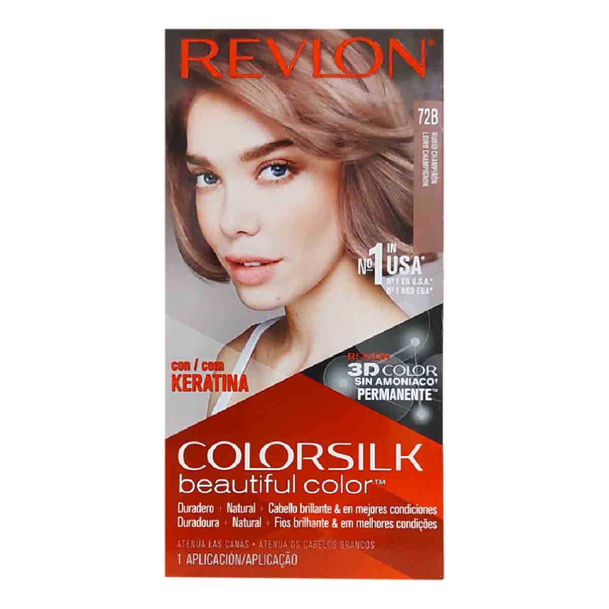 Tinte Para Cabello Colorsilk Queratina Tono 072b Rubio Champiñon 59.1 Ml