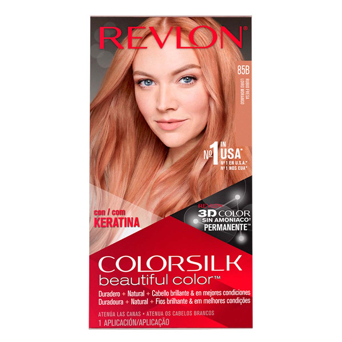 Tinte Para Cabello Colorsilk Con Queratina Tono 085b Rubio Fresa 59.1 Ml