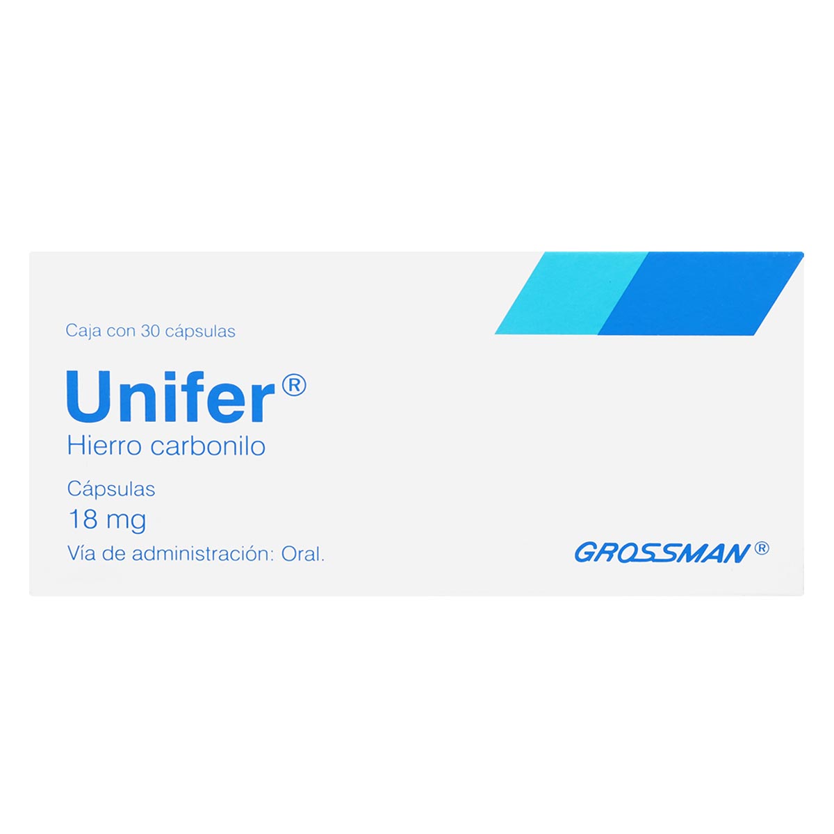 Cápsulas Unifer 18mg Caja Con 30 Cápsulas