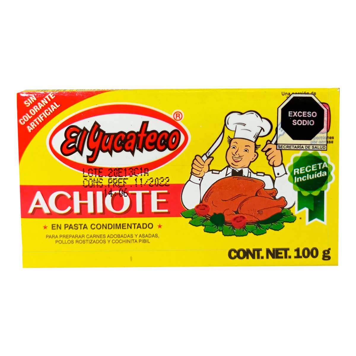 Achiote El Yucateco En Pasta 100gr