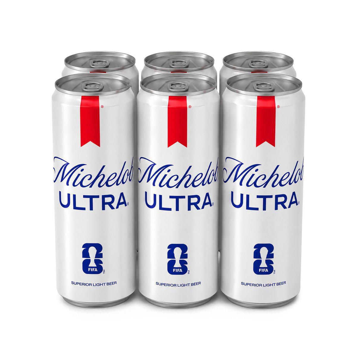 Cerveza Michelob Ultra 6 Latas de 355ml c/u