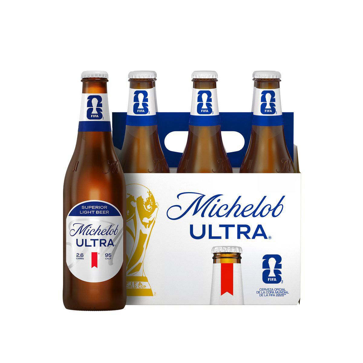 Cerveza Michelob Ultra 6 Botellas de 355ml c/u