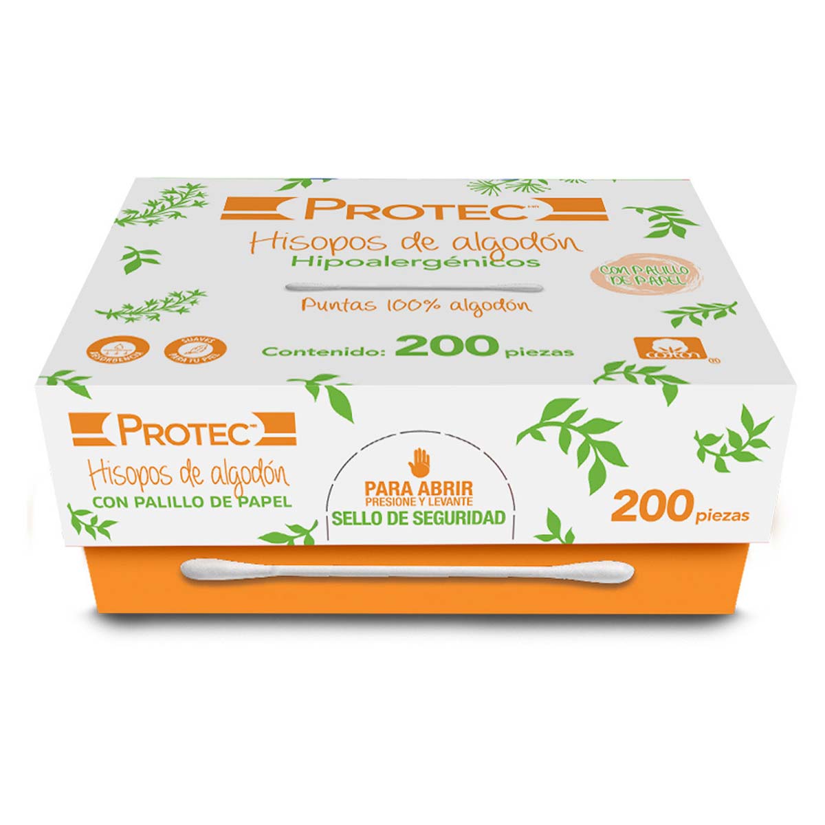Hisopos Ecobox Protec Con 200 Piezas