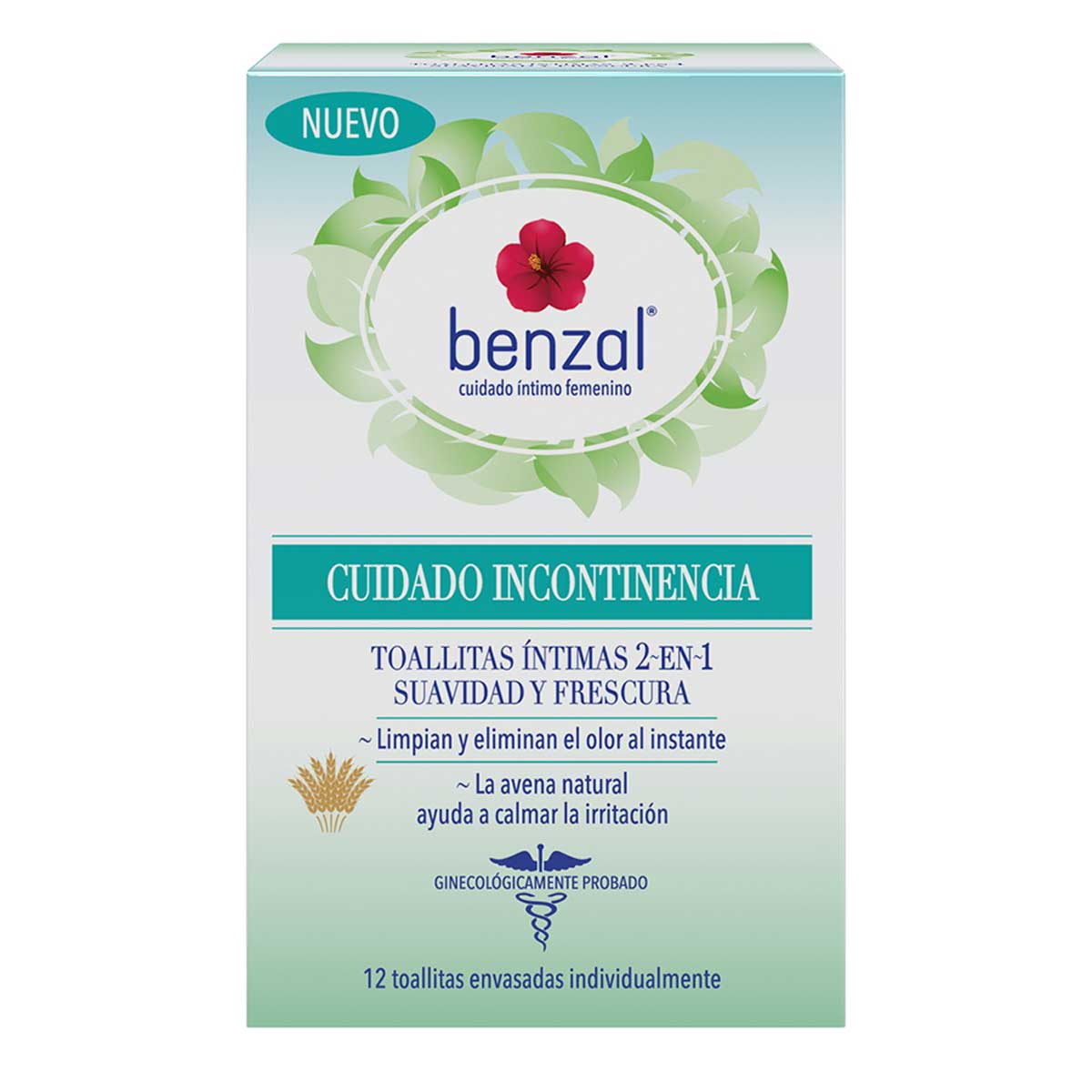 Toallitas Íntimas Benzal 2 En 1 Con 12 Toallitas