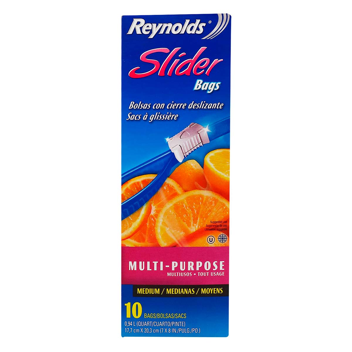Bolsa Para Guardar Reynolds Slider Medianas 10 Piezas