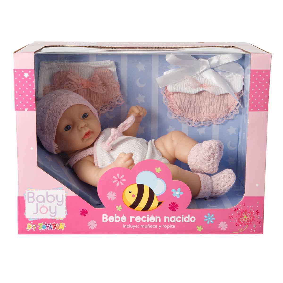 Muñeca Baby Joy Recién Nacido Con Accesorios 1 Pieza De 10 In