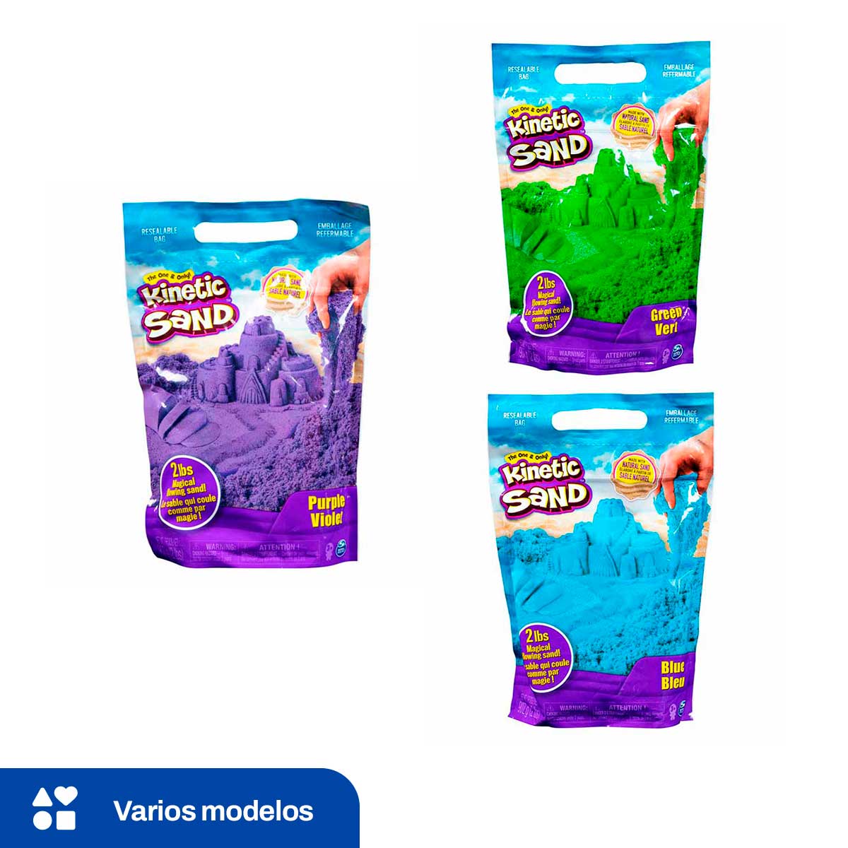 Básico Kinetic Sand Bolsa De Arena De Color