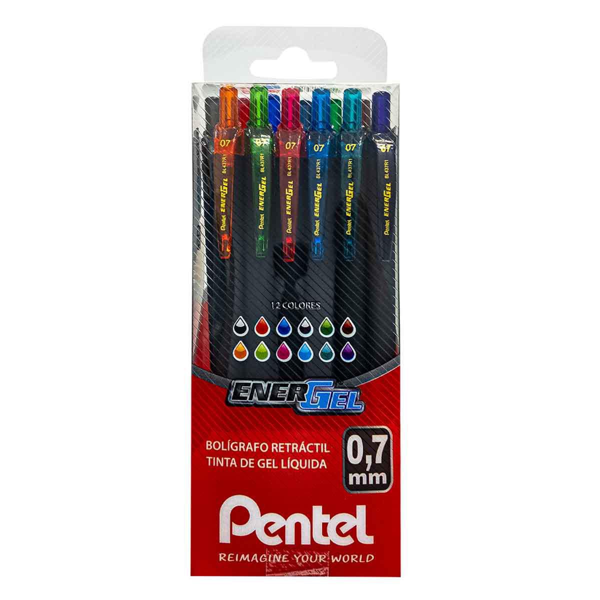 Bolígrafo Energel Pentel 12pz