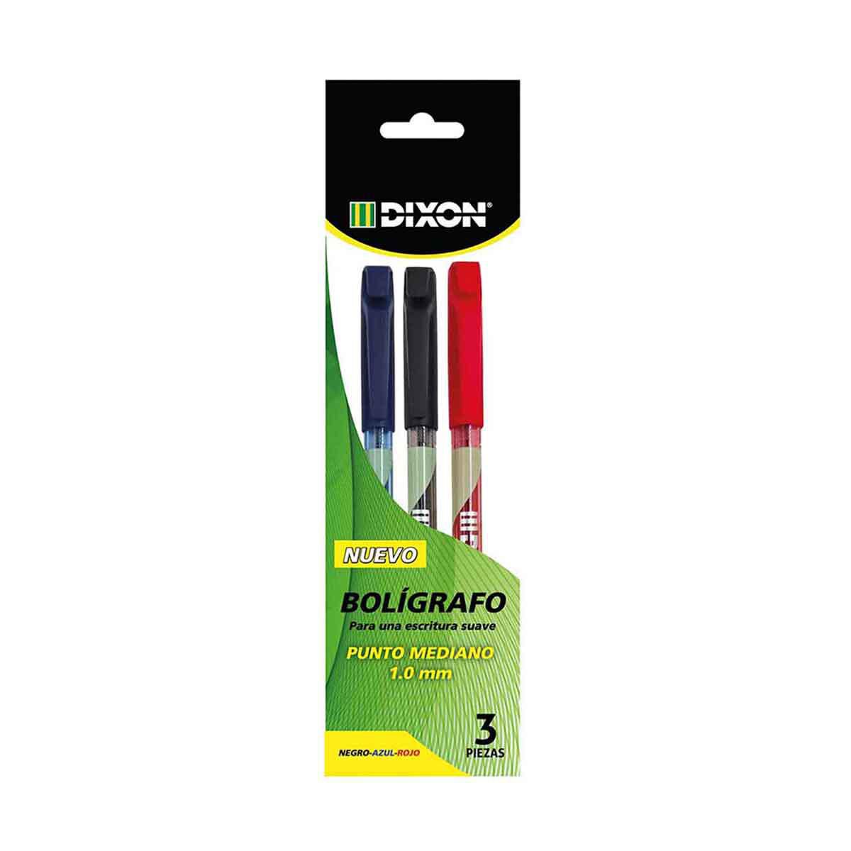 Boligrafo Dixon Punto Mediano 3 Colores
