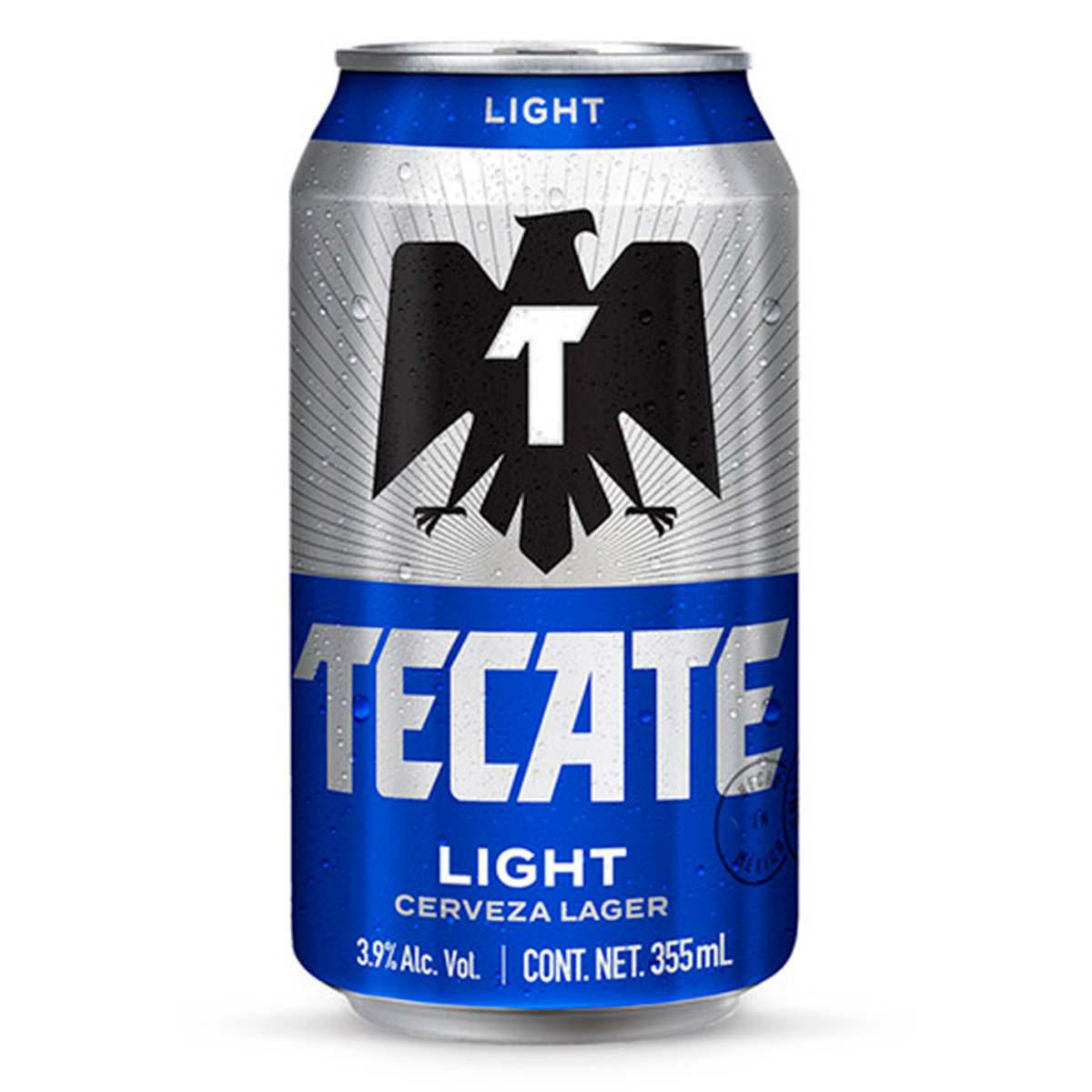Cerveza clara Tecate Light 6 pack lata 355ml