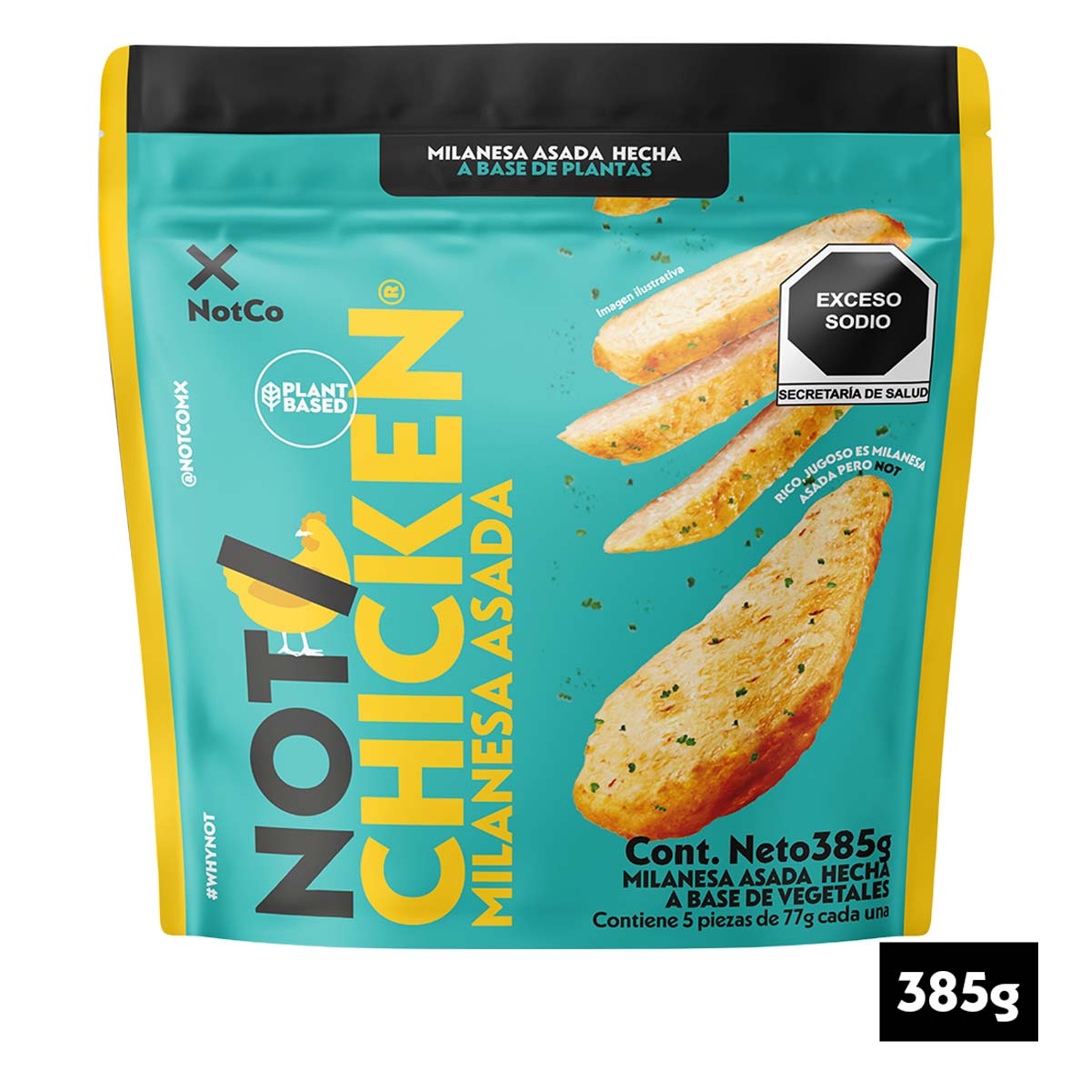Milanesa Asada De Finas Hierbas A Base De Vegetales Notco 385g