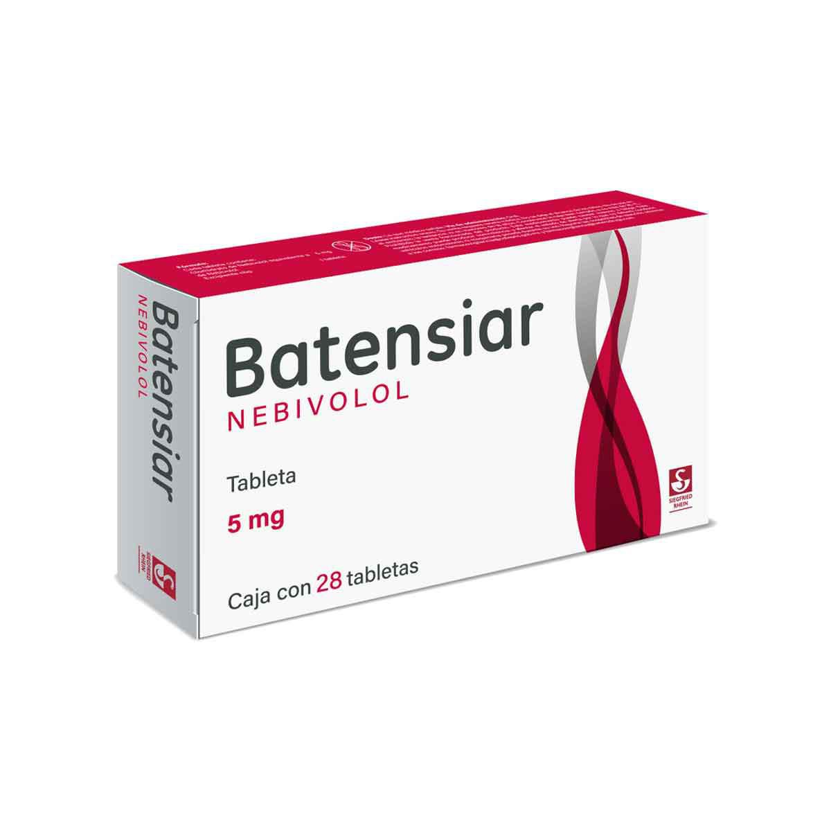 Batensiar 5 Mg - Caja Con 28 Tabletas (Nebivolol)