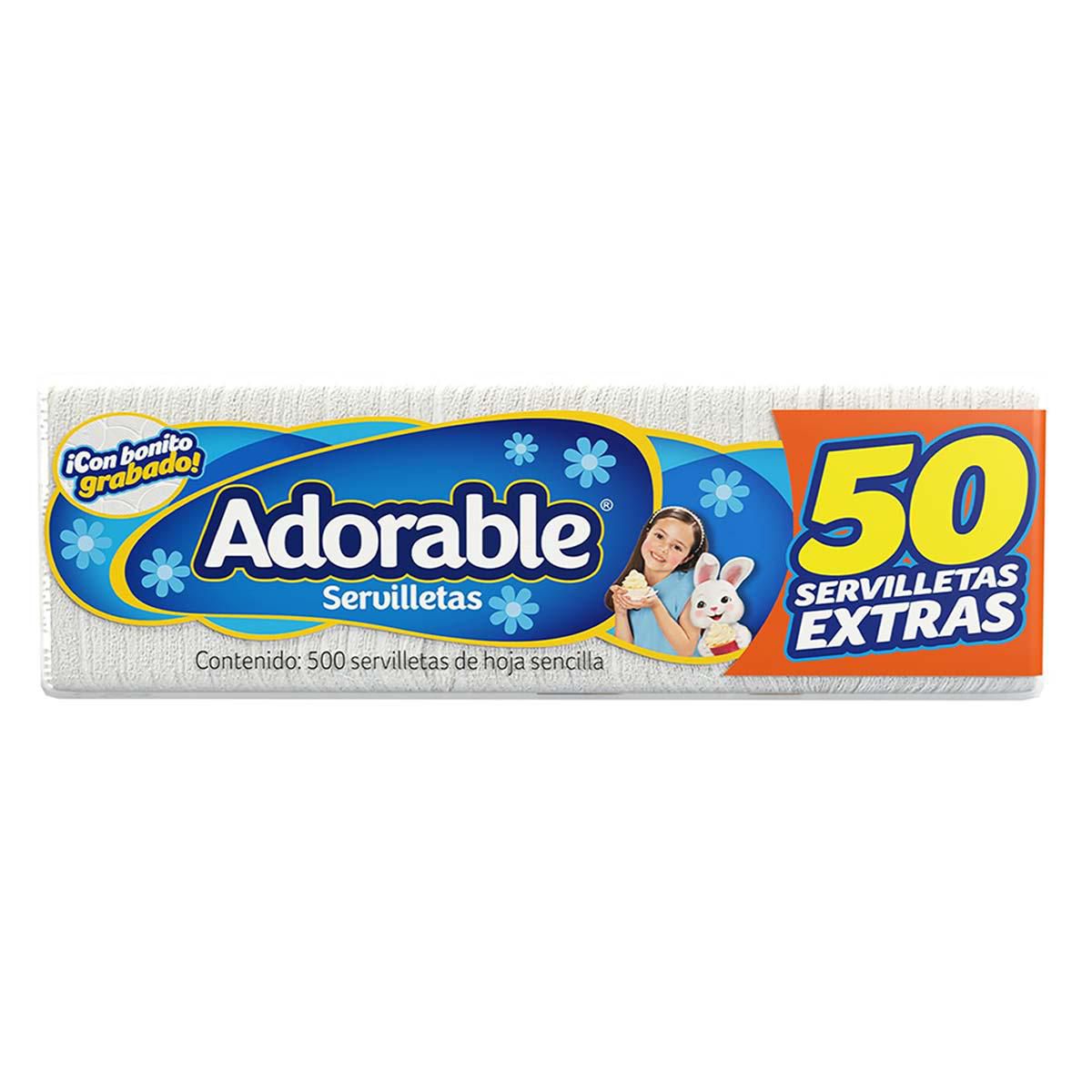 Servilletas Adorable Hoja Sencilla 450 + 50 Piezas
